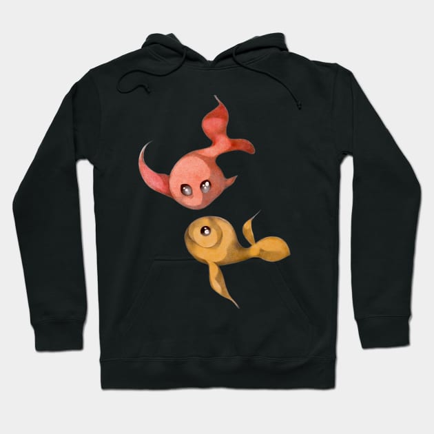 red fish yellow fish Hoodie by federicocortese